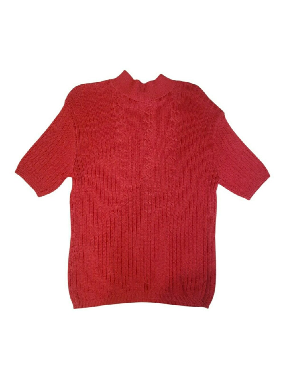 Vintage Cotton Forever Short Sleeve Ribbed Sweater